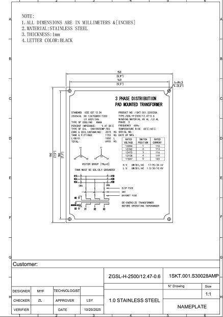 ground mount transformer nameplate ground mount transformer nameplate