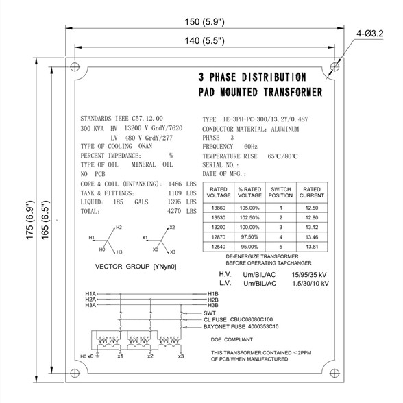 oil filled transformer nameplate oil filled transformer nameplate